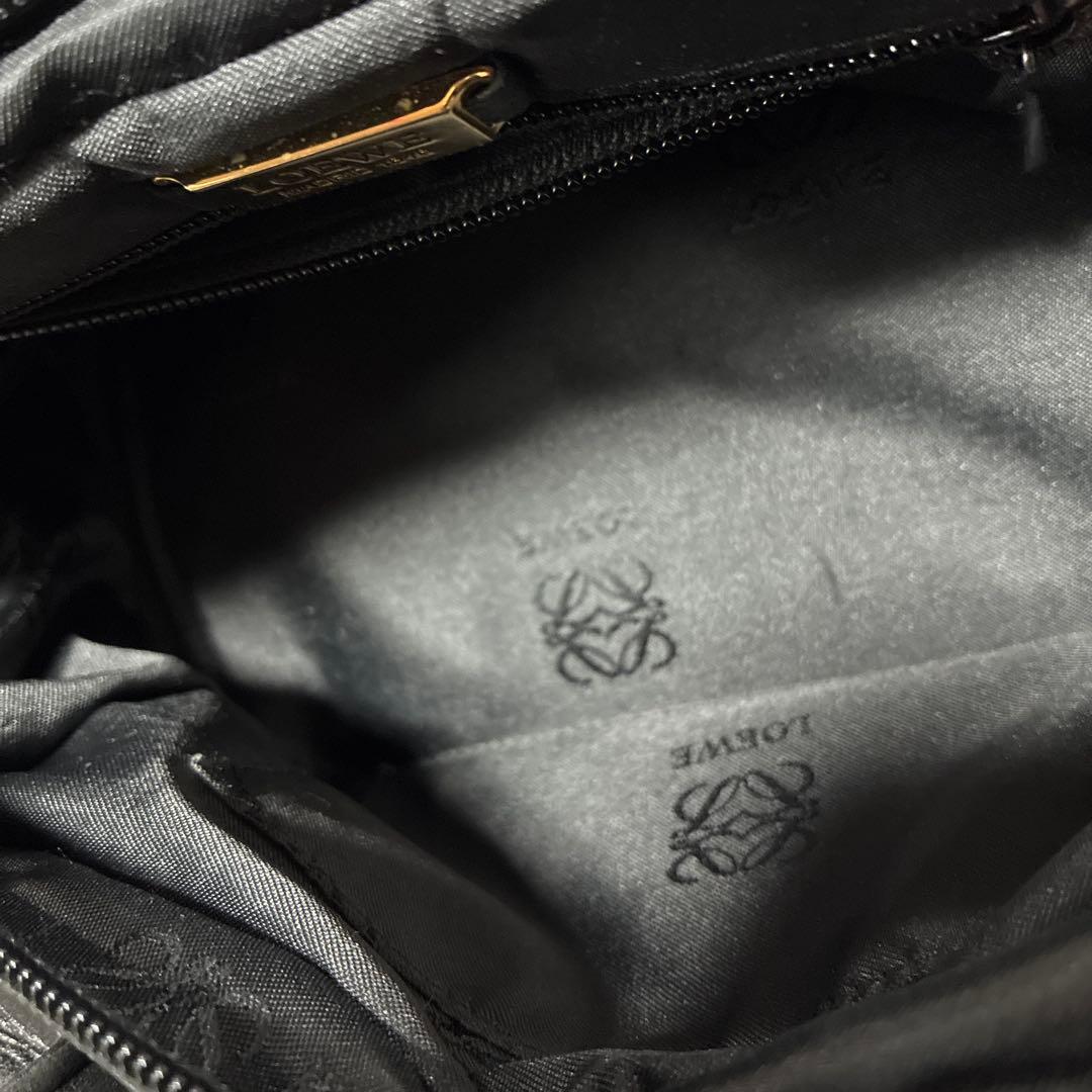 LOEWEロエベ ミニバッグ アナグラム 黒