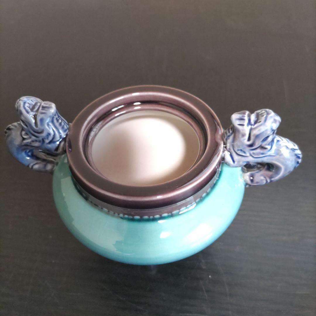 値下げしました。 人間国宝、徳田正彦（三代八十吉)彩釉香炉