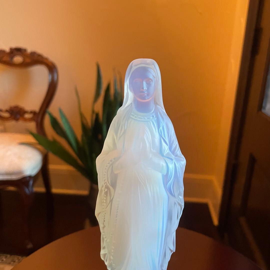 【エトラン】オパリンガラス　ルルドの聖母マリア像