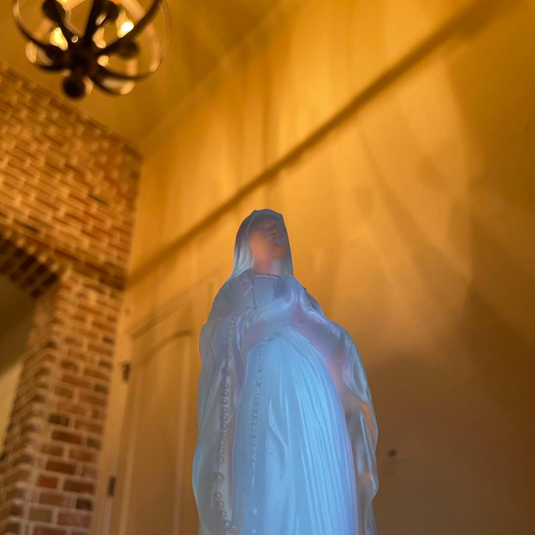 【エトラン】オパリンガラス　ルルドの聖母マリア像