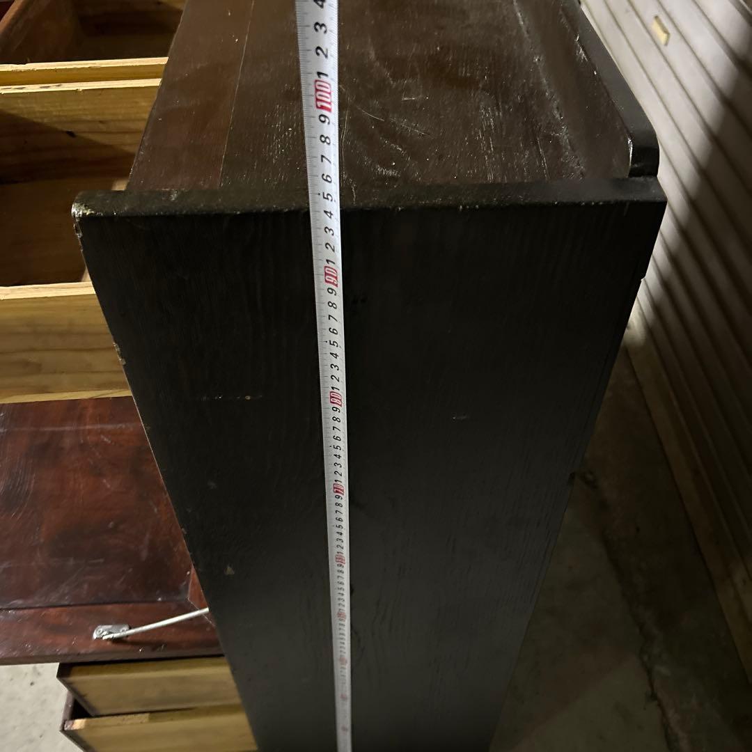 古く味のある木製の引き出し5杯　チェスト　昭和レトロ　古家具　古民家　時代家具