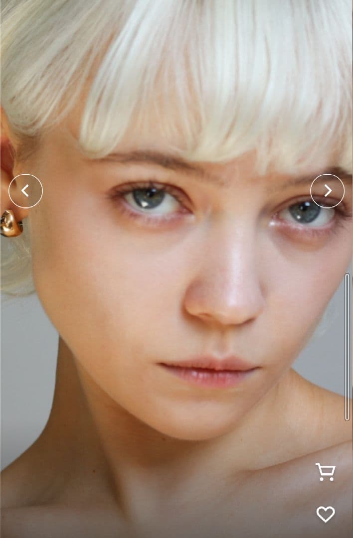 cui-cui 月甲 ピアス K10YG フープピアス ゴールド10金