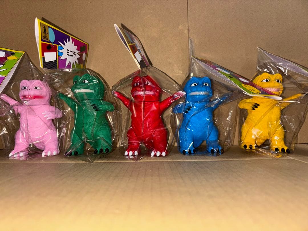 新品未開封 黒龍工房 ミニラ5体セット（ソフビ） ミニラ ゴジラ 大鷹