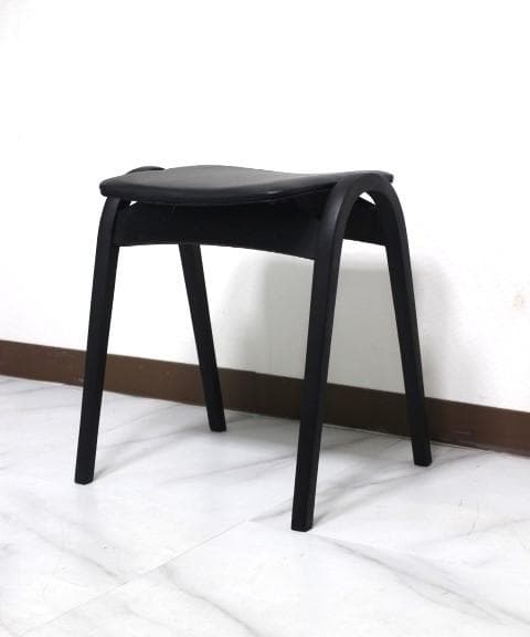 美品 秋田木工 スタッキング スツール チェア 椅子 曲木 ②