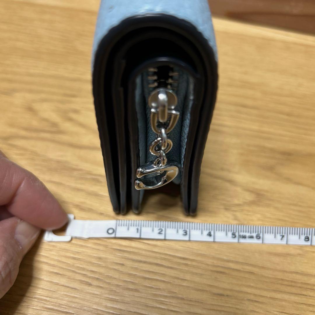 coach 二つ折り財布(空色)未使用品