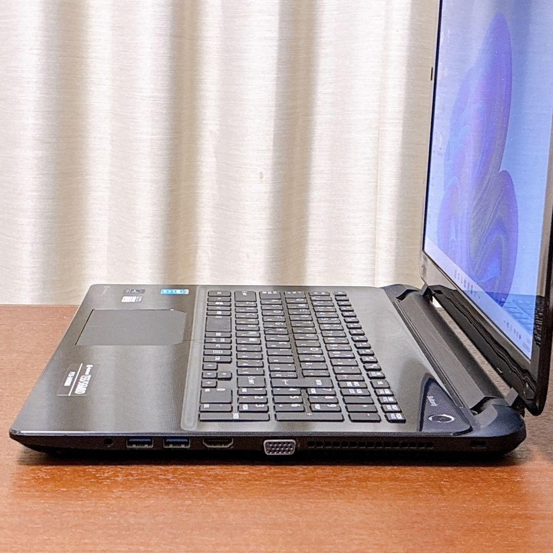 SSD256GB/8GB/Win11/DVD/カメラ/i7/東芝ノートPC