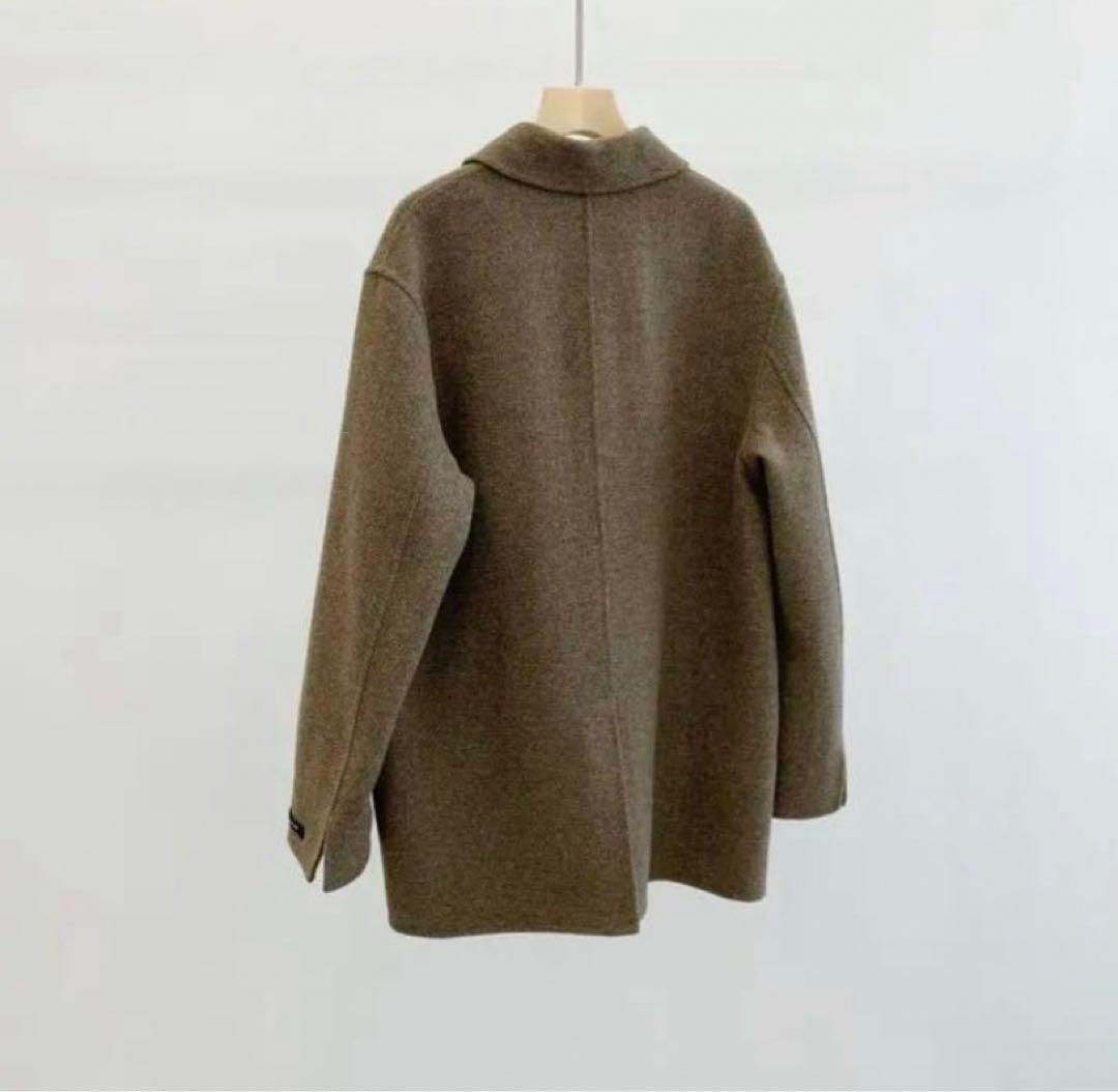 as.style ステンカラー ハンドメイド ミドルコート ブラウン nugu