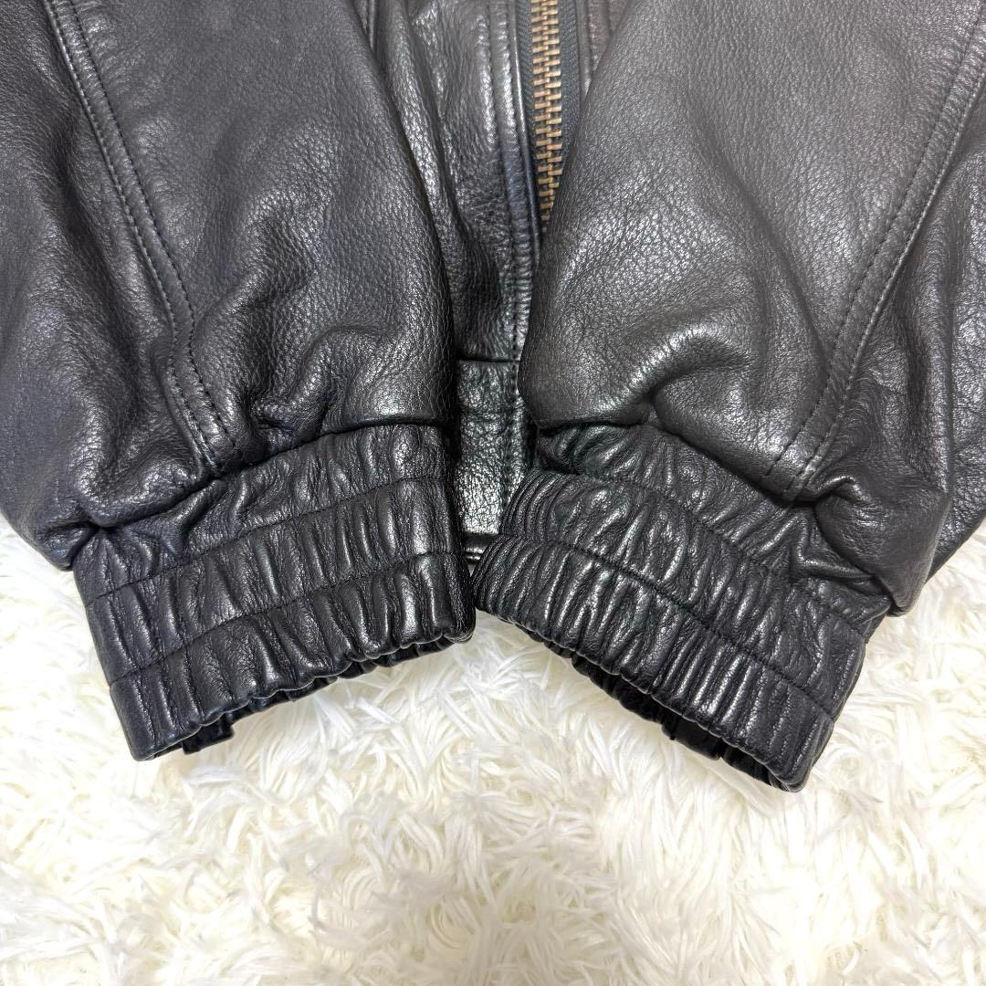 カドヤ ニューコンセプター レザー ライダースジャケット 黒 L-XL相当