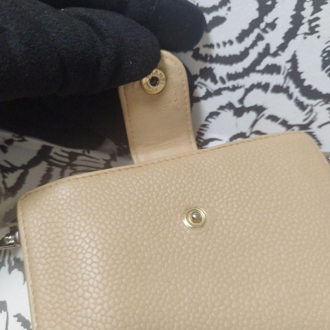 シャネル　斜め掛け　コンパクトウォレット