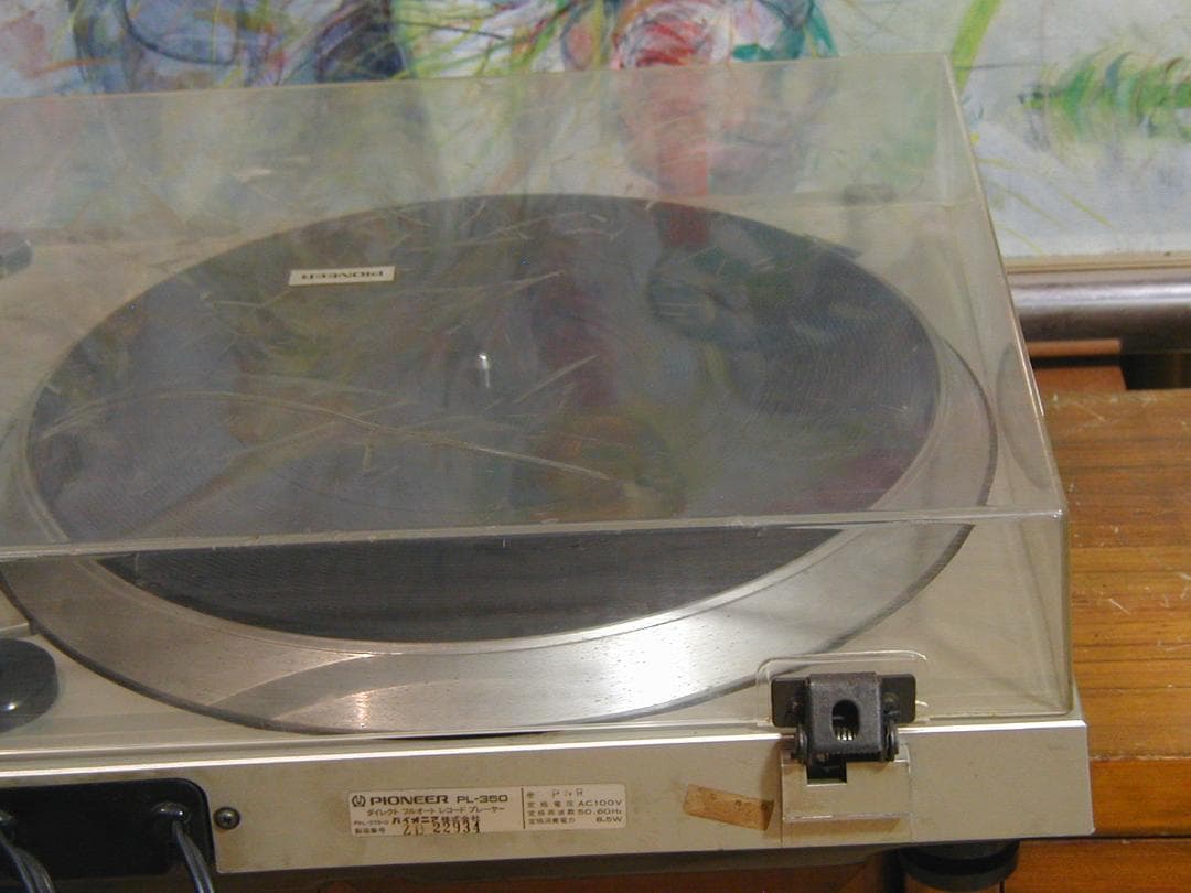 パイオニア PL- L-350 フルオートプレイヤー。カバーにキズかなり多い