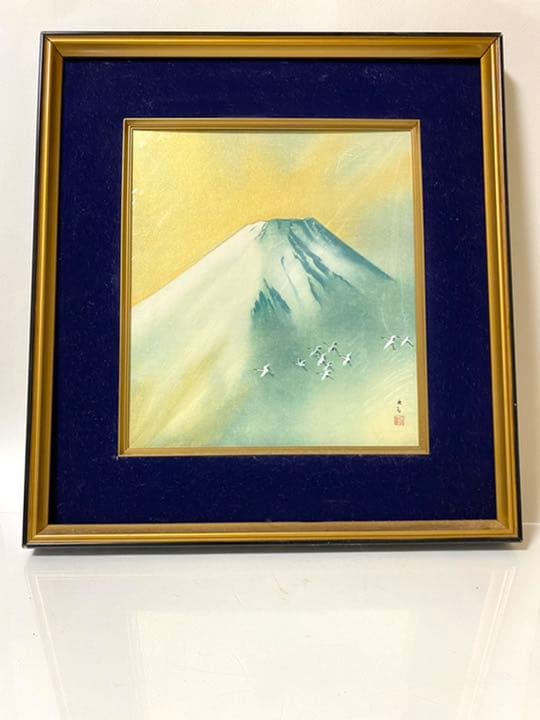 絵画　富士山
