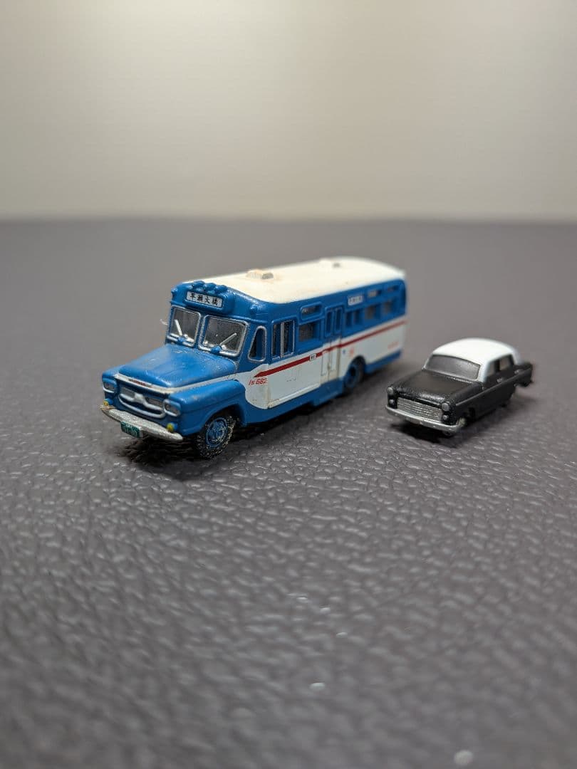 No.62鉄道Nゲージジオラマ車両、漁船、バス等付き