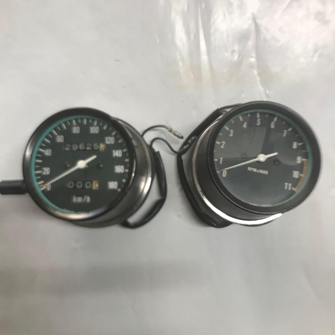 ①当時物/スピードメーター/タコメーターセット/ホンダ/カワサキ/スズキ/ヤマハ