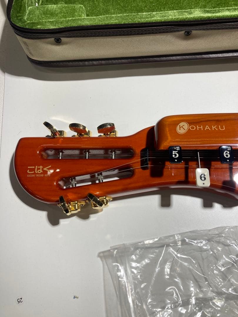 (L)★美品★SUZUKI 鈴木楽器製作所 電気大正琴 大正琴 こはくCHK-1