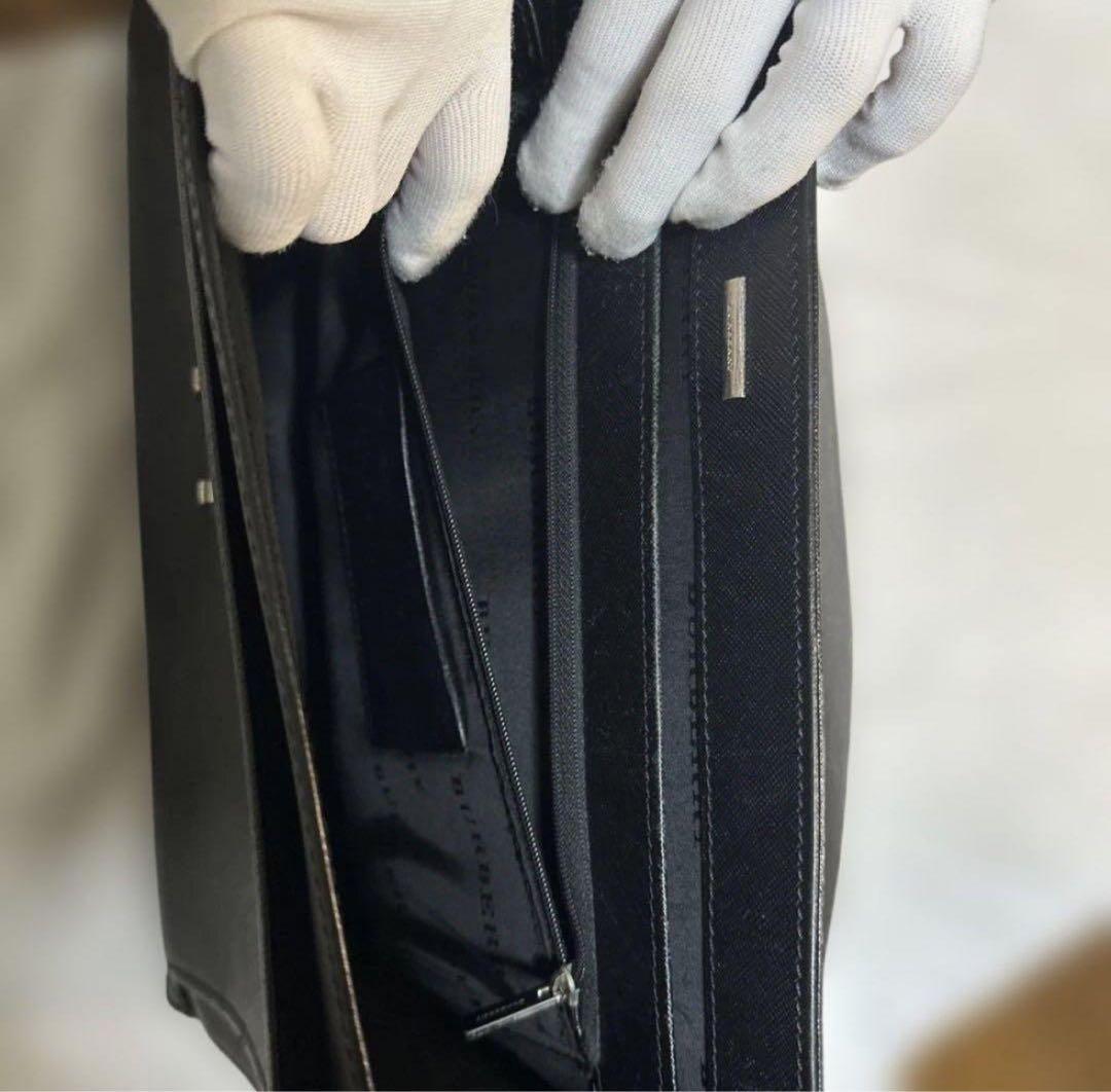 美品 Burberry （バーバリー）ダレスバッグ ビジネスバッグ サフィアーノ