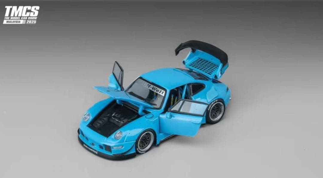 PGM 1/64 ポルシェ RWB 993 フル開閉モデル ブルー 限定