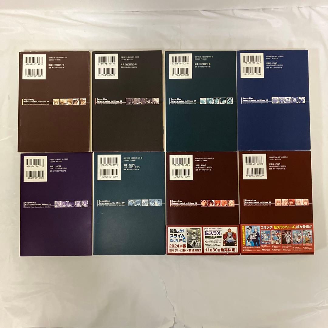 転生したらスライムだった件 既刊全22巻＋8.5巻公式認定資料集　セット