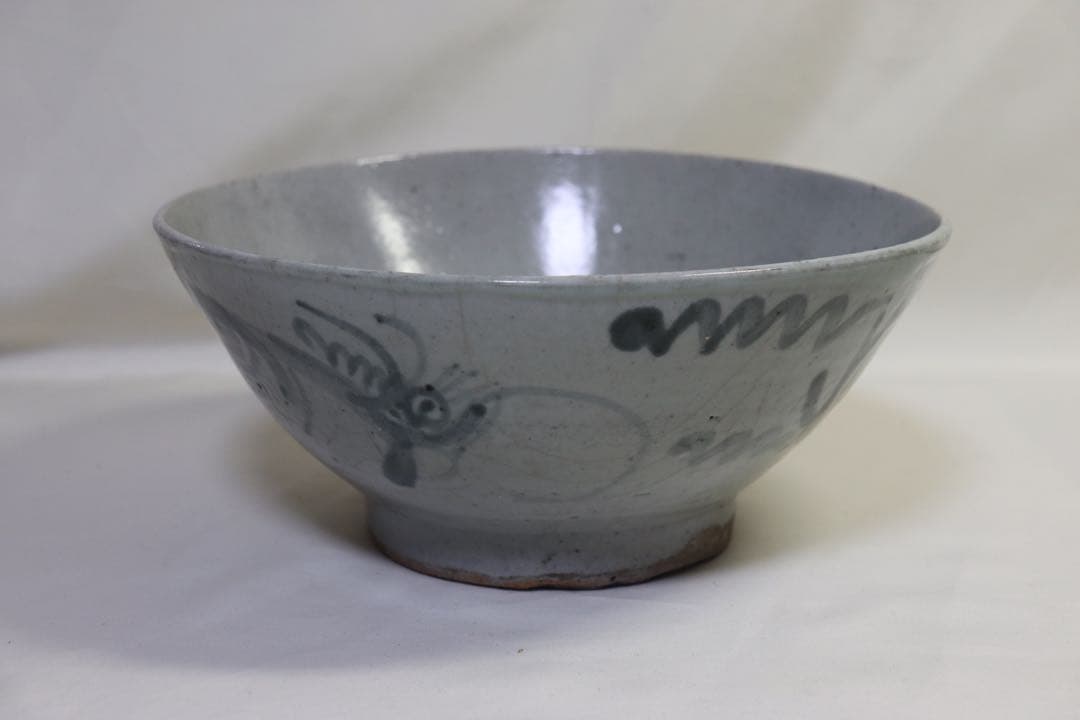 ツ　中国　清朝期　染付大鉢　龍紋　送料込み0408