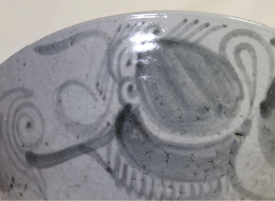 ツ　中国　清朝期　染付大鉢　龍紋　送料込み0408