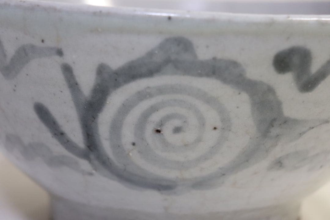 ツ　中国　清朝期　染付大鉢　龍紋　送料込み0408