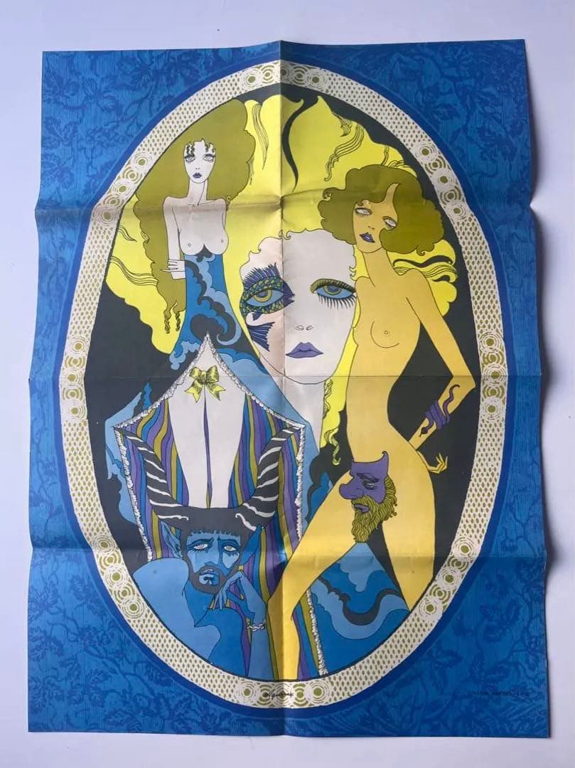 大判　宇野亜喜良　宇野亞喜良　ポスター￼超貴重！￼週刊プレイボーイ付録1968年