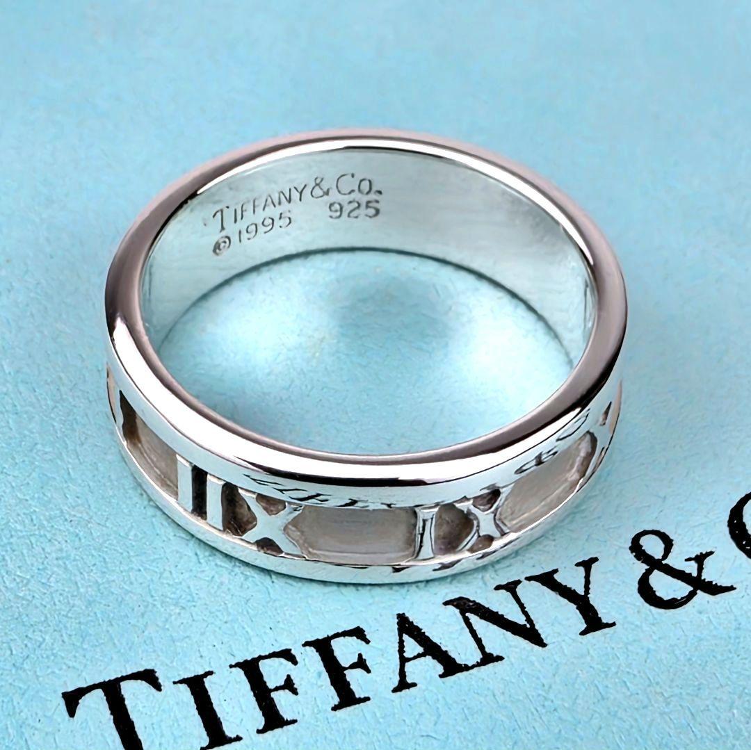 美品 ティファニー TIFFANY&Co. アトラス リング 指輪 14号
