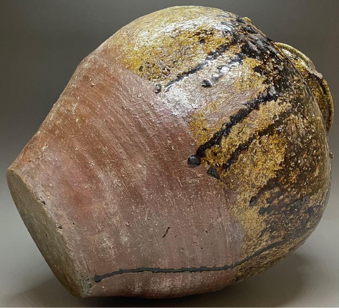 古常滑　三耳壺　胡麻だれ　大壺　32cm 　　　n577