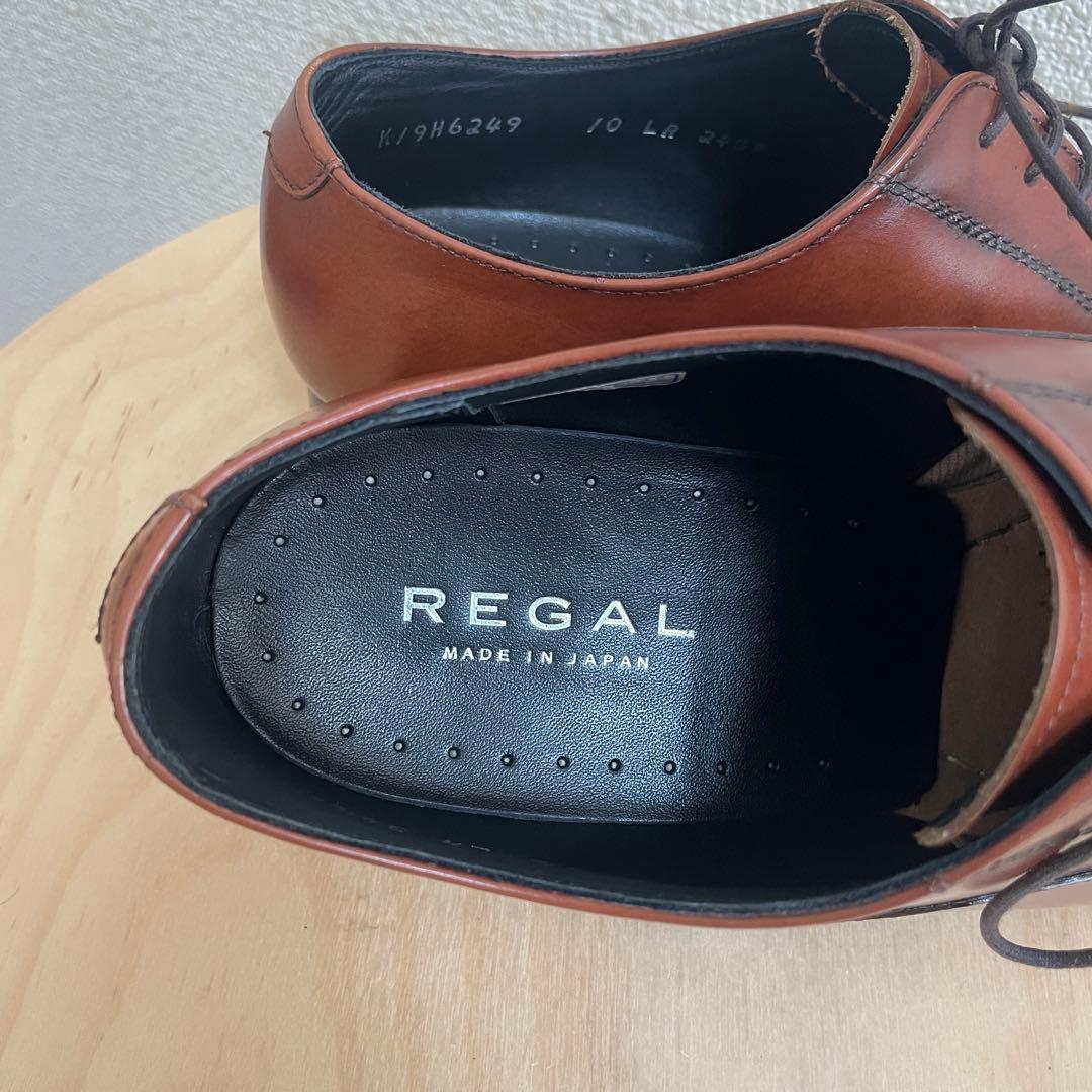 【極美品】REGAL 10LR ブラウン 茶 24.5cm リーガルストレート