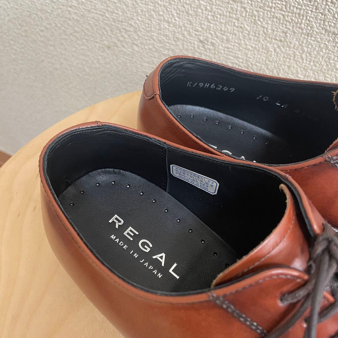 【極美品】REGAL 10LR ブラウン 茶 24.5cm リーガルストレート