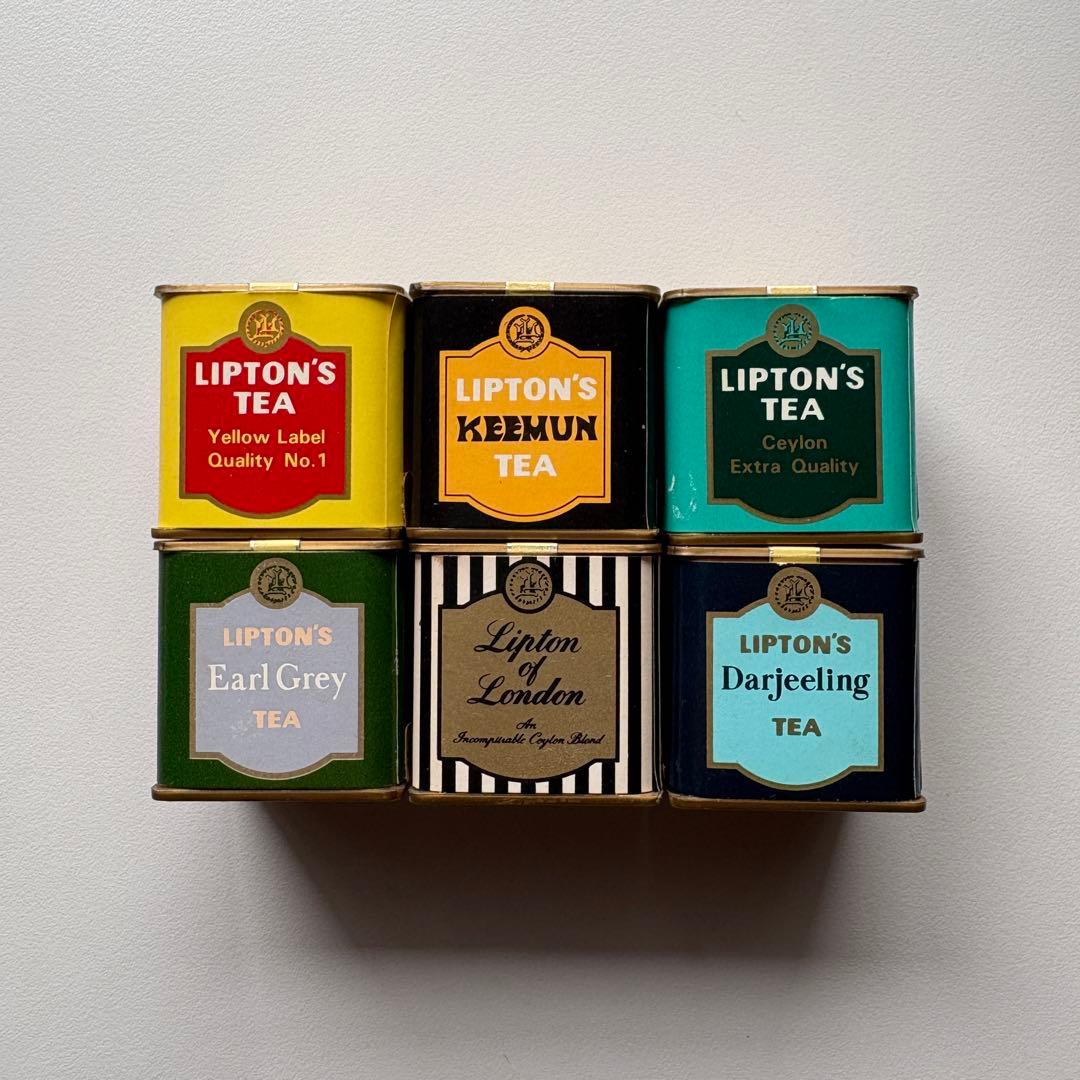 【希少】リプトン　ミニ紅茶缶　昭和レトロ