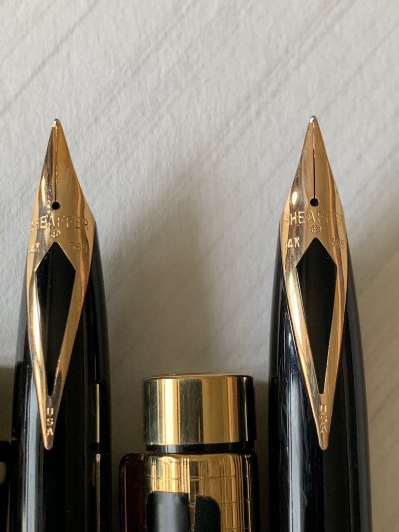 SHEAFFER タルガ1007 万年筆 ゴールド 2本セット 14K ペン先