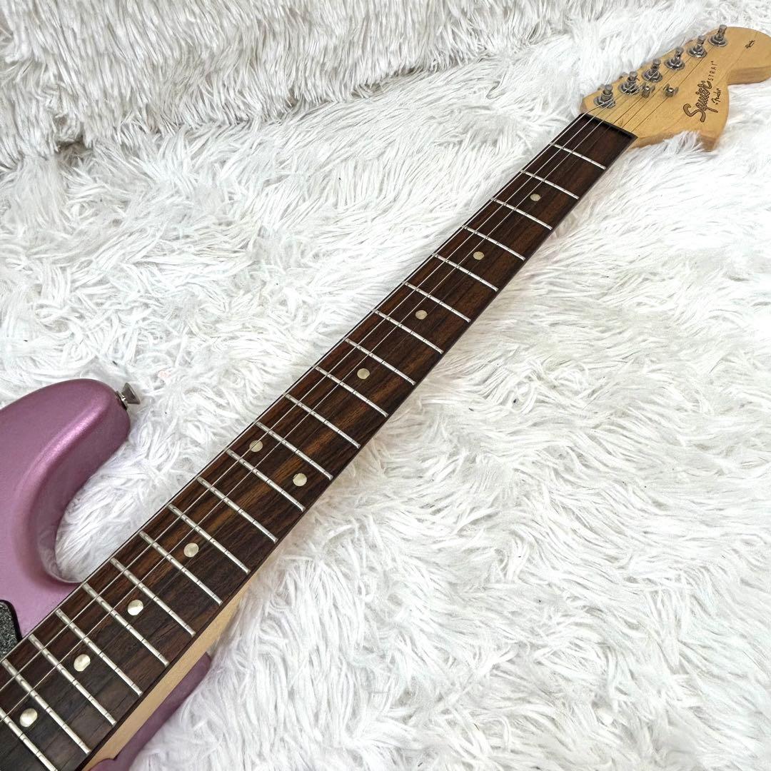 【美品レアカラー】Squier Fenderストラト バーガンディミスト