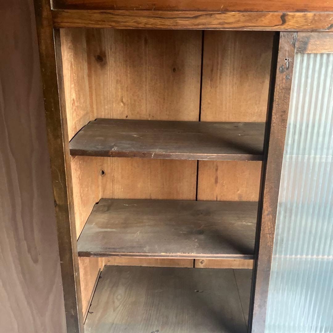 ぱぁるさん専用　木製ガラス扉キャビネット【引き取りの場合は送料分値引きします】