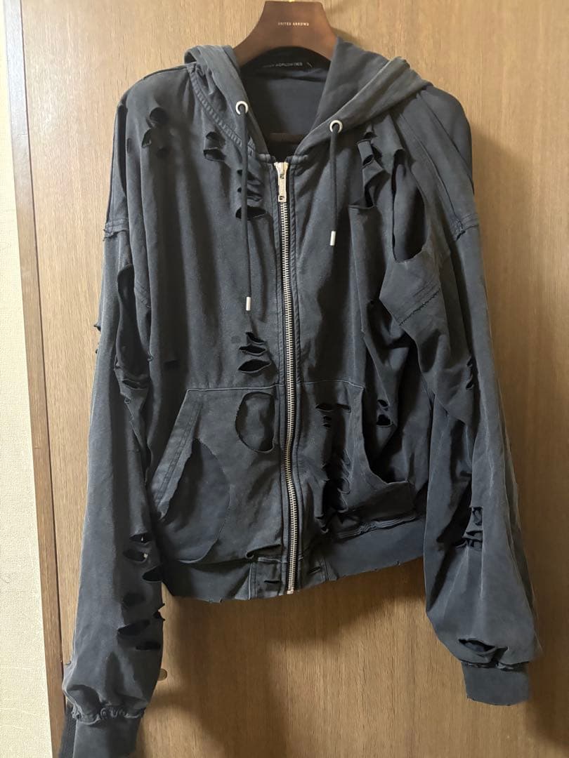 RACER WORLDWIDE ダメージ加工パーカー