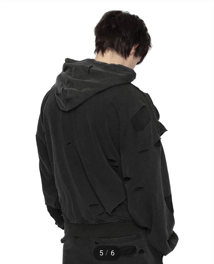 RACER WORLDWIDE ダメージ加工パーカー