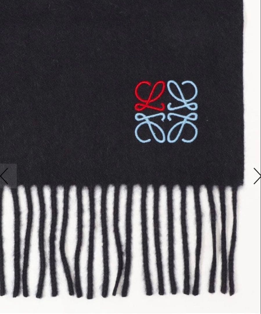 ゆき　LOEWE ロエベ アナグラムスカーフ　カシミヤ