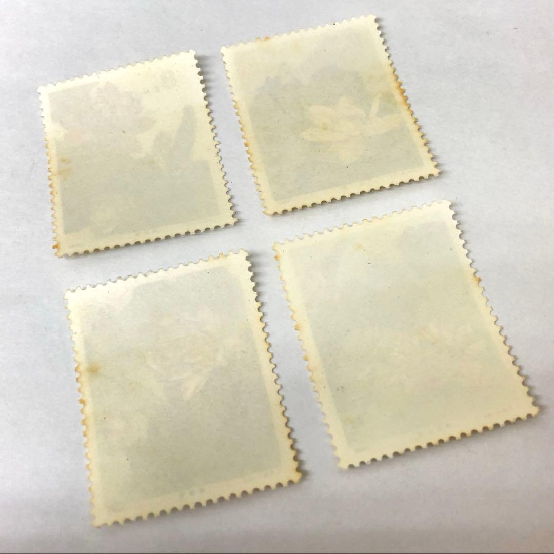 中国切手Ｔ54 蓮（ハス）花　4種完