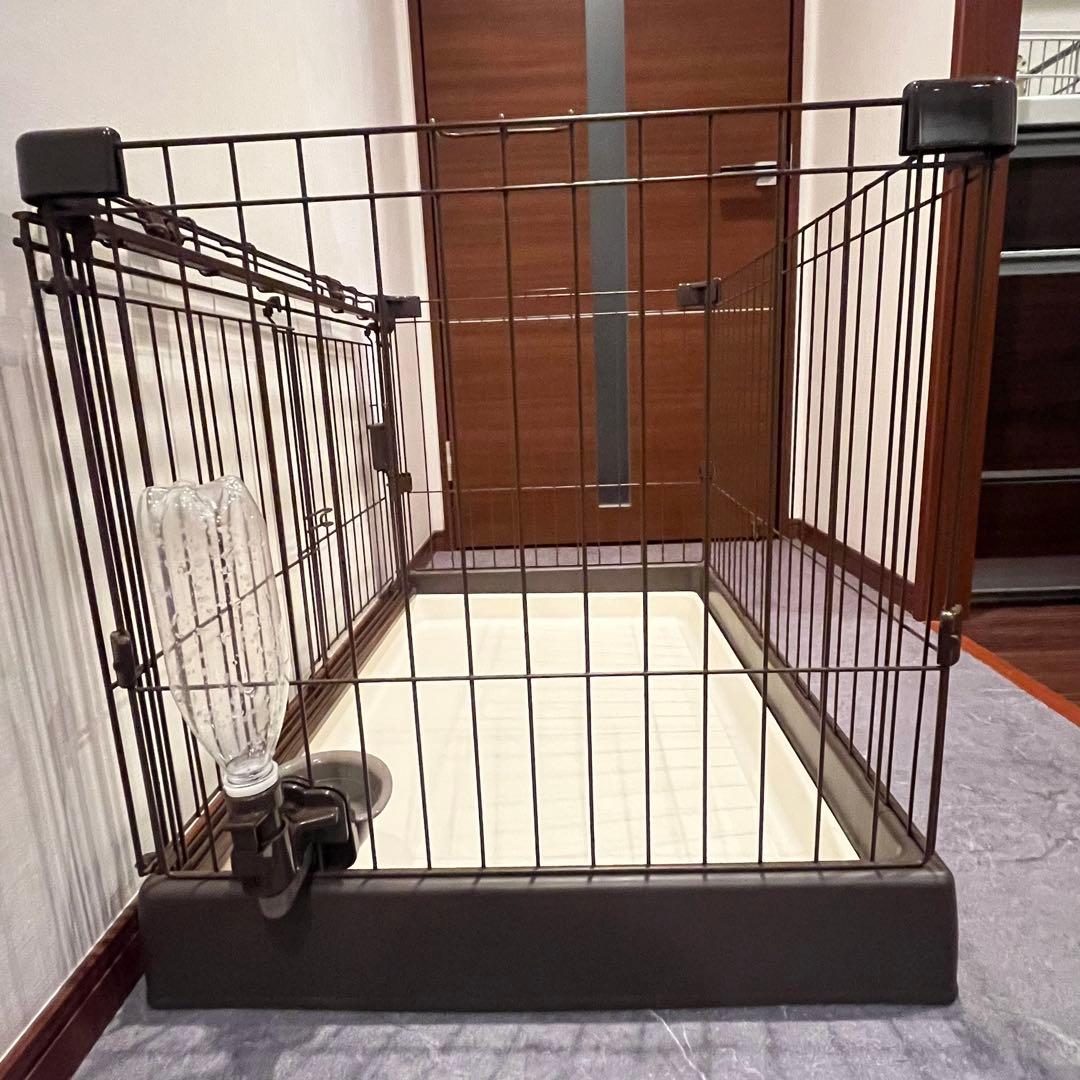 Richell リッチェル お掃除簡単ペットサークル 犬用ケージ　給水器付き