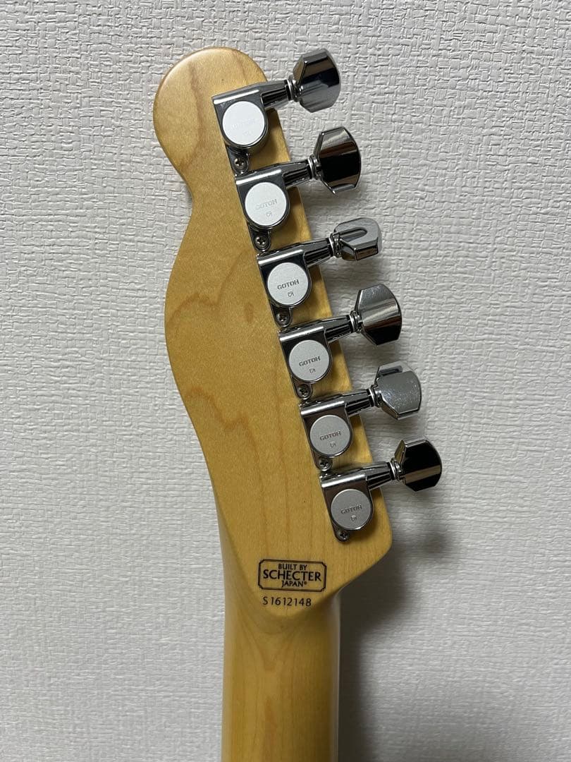 テレキャスターエレキギター ホワイト　シェクター　SCHECTER TKモデル