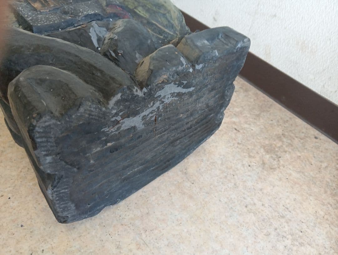 蔵出し 螺鈿細工 木彫 七福神 恵比寿 大黒天 置物 魔除け 厄除け 縁起物