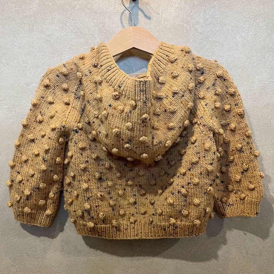 misha&puff ポップコーンカーディガン
