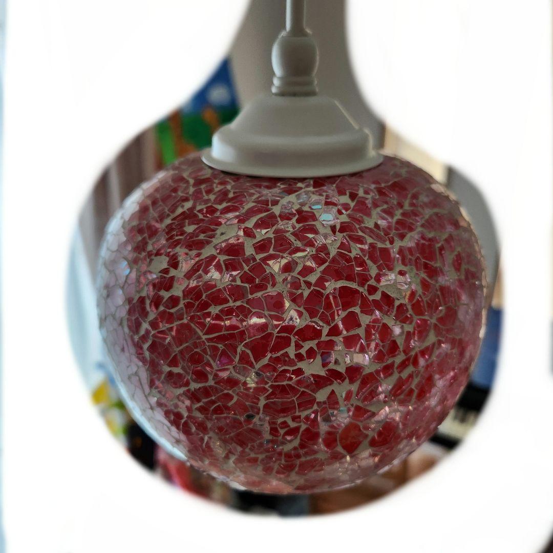 最終値下げ　北欧 ペンダントライト　モザイクガラス3点セット