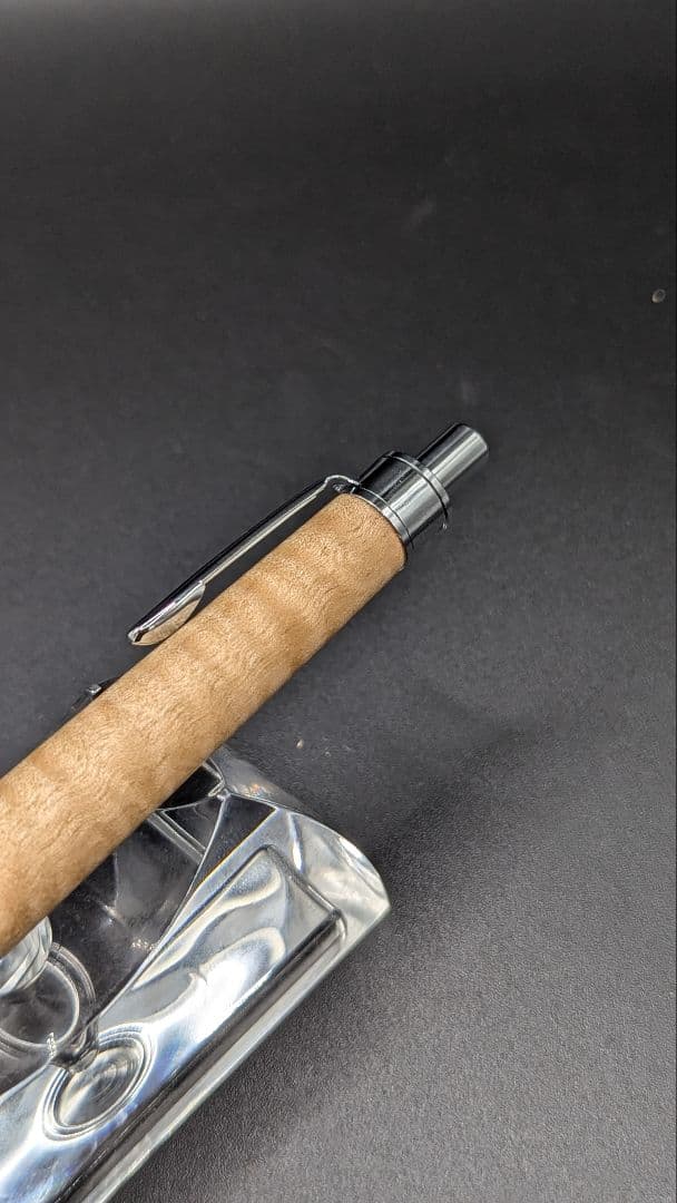 302ペン工房翌檜　極上　楓　縮杢　木軸シャーペン　木軸ボールペン