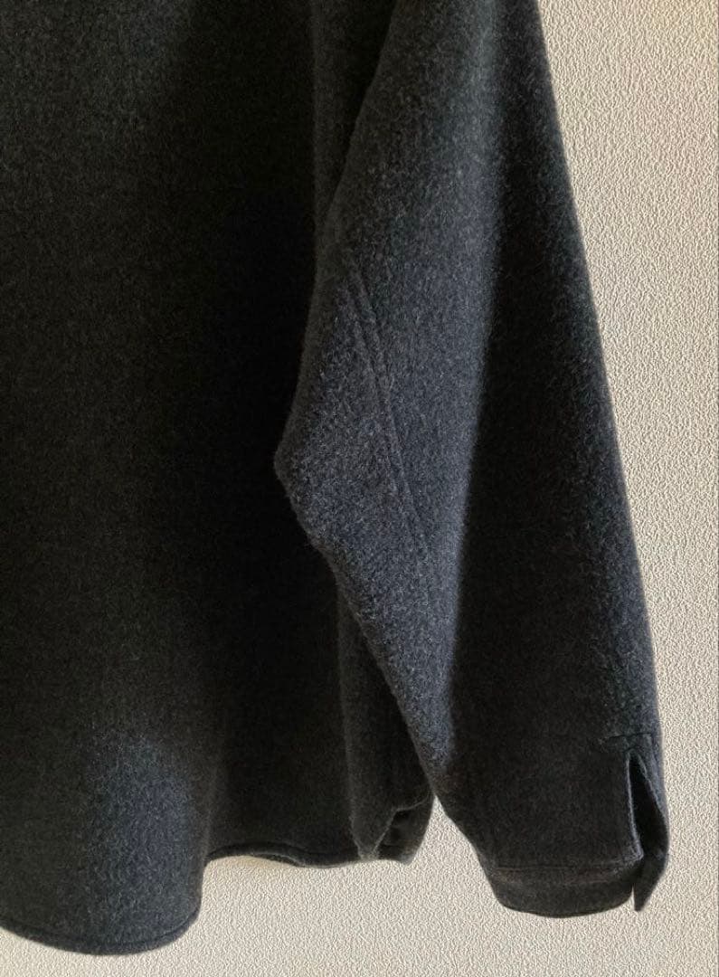 MITTAN SH-108 ウールシルクキャメルシャツ 濃灰 サイズ2