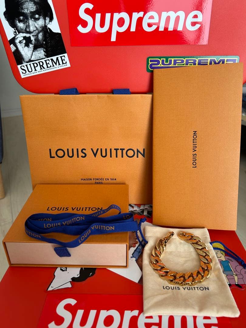 LOUIS VUITTON ブラスレ・チェーンリンクス ゴールド！