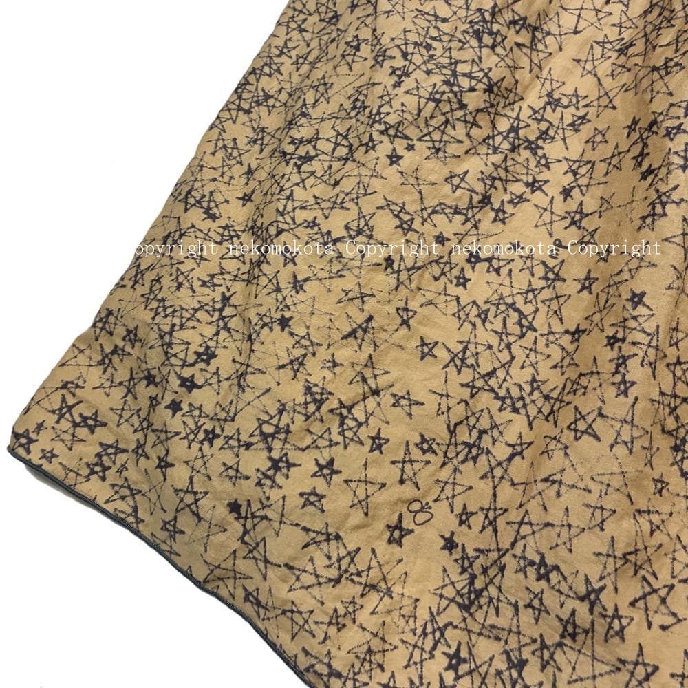 ミナペルホネン galileo フレア ギャザー スカート 36 イエロー 総柄