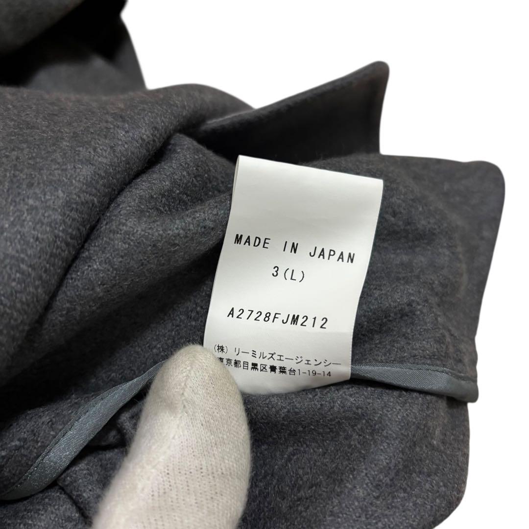 【最高級】ジョンスメドレー ウールカシミヤ CPOジャケット グレー L 日本製