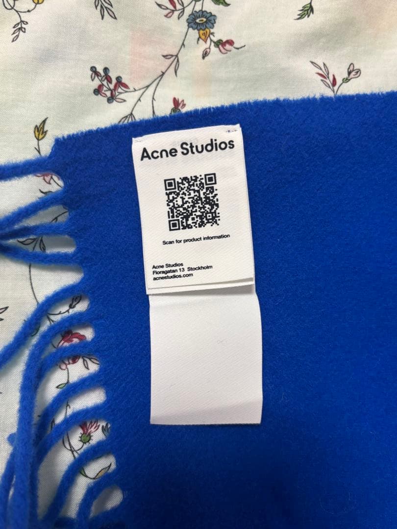 Acne Studios ブルー ストール マフラー 青