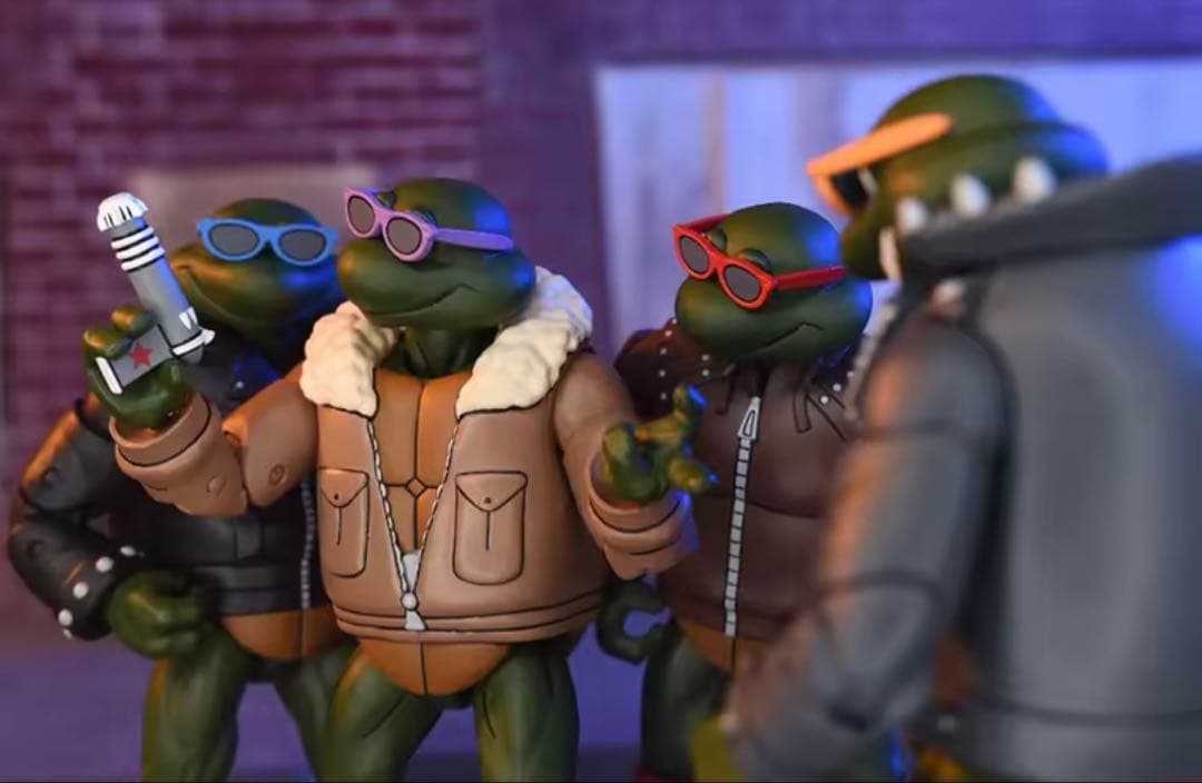 NECA TMNT ミュータントタートルズパンクディスガイズフィギュア4体セット