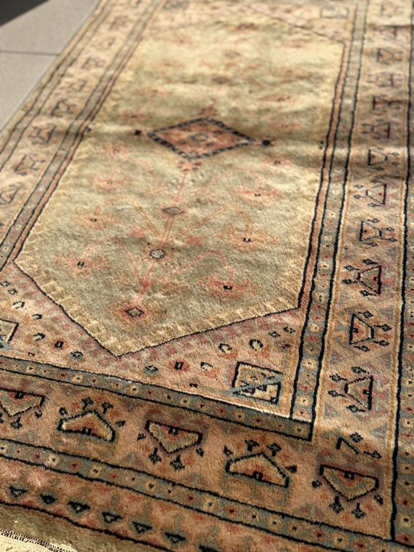 T89 ヴィンテージ トルコ ウシャク オリエンタル ラグ マット